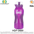 2017 Hot Sale Plastic Sport Water Bottle with Straw, PE Plastic Sport Water Bottle (HDP-0669)